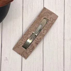 3.25” Taupe Rectangle Snap Clip