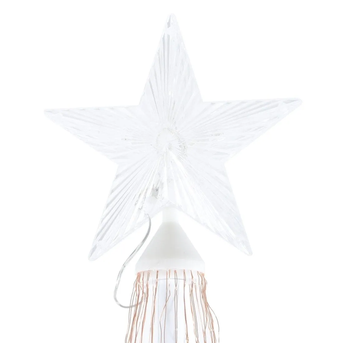 6ft LED Multicolour Light String Tree With Star Topper