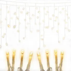 800 LED Warm White Icicle Christmas Lights, 20M - Jingle Jollys