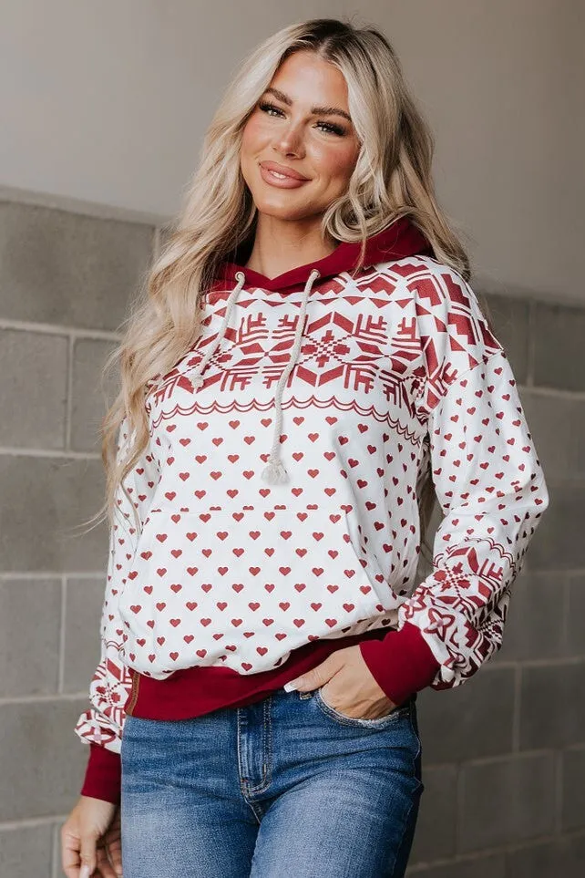Ampersand Ave Ladies Home For The Holidays University Hoodie