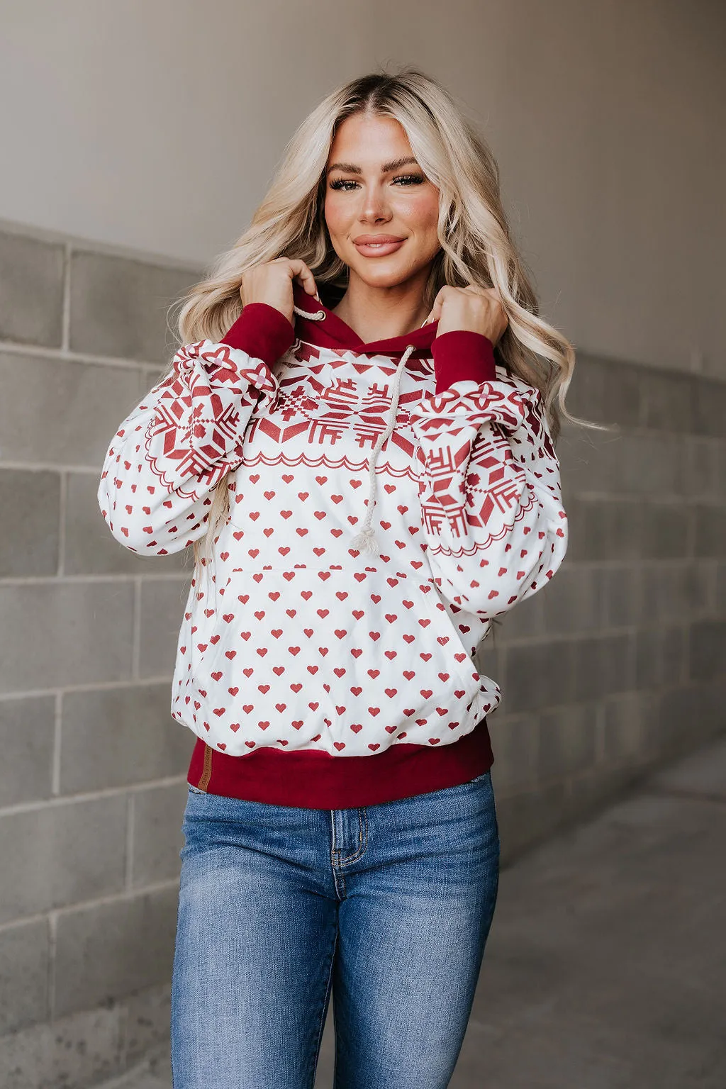 Ampersand Ave Ladies Home For The Holidays University Hoodie