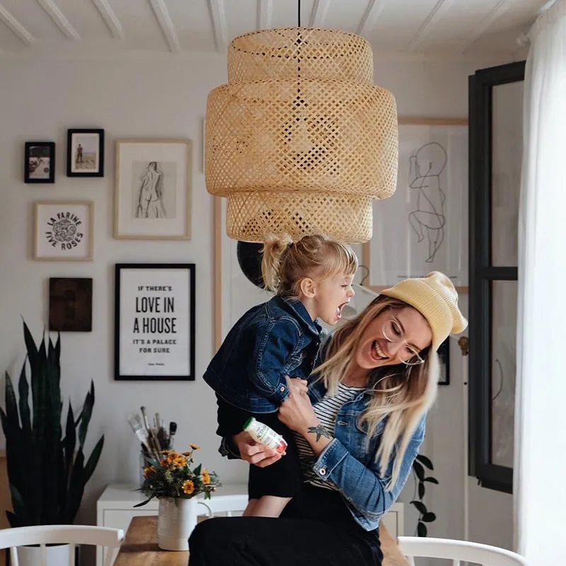 Bamboo Rattan Weaving Lampshade
