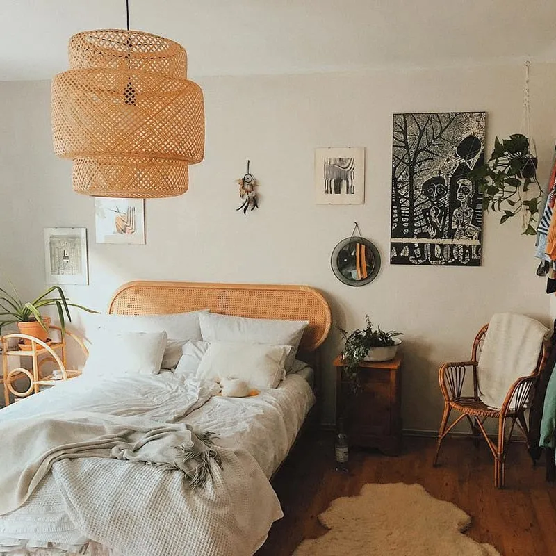 Bamboo Rattan Weaving Lampshade