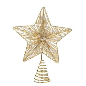 Bead Star Tree Topper-Gold