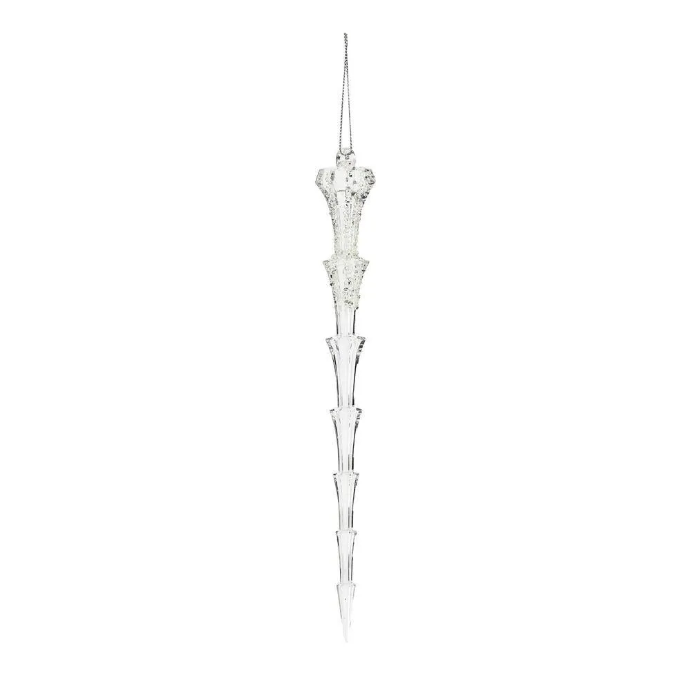 Clear Icicle Ornament