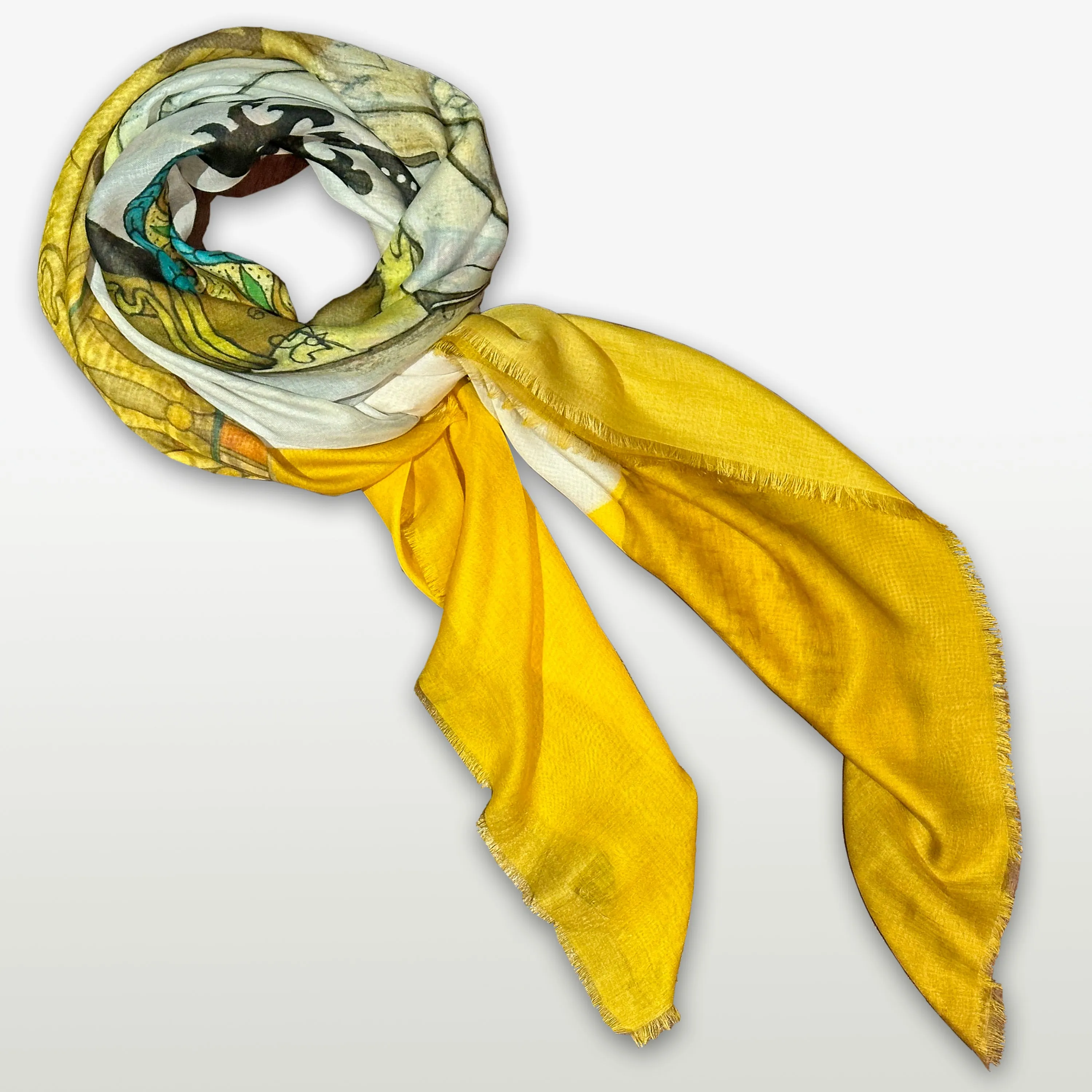 Cleopatra Square Silk Modal Scarf