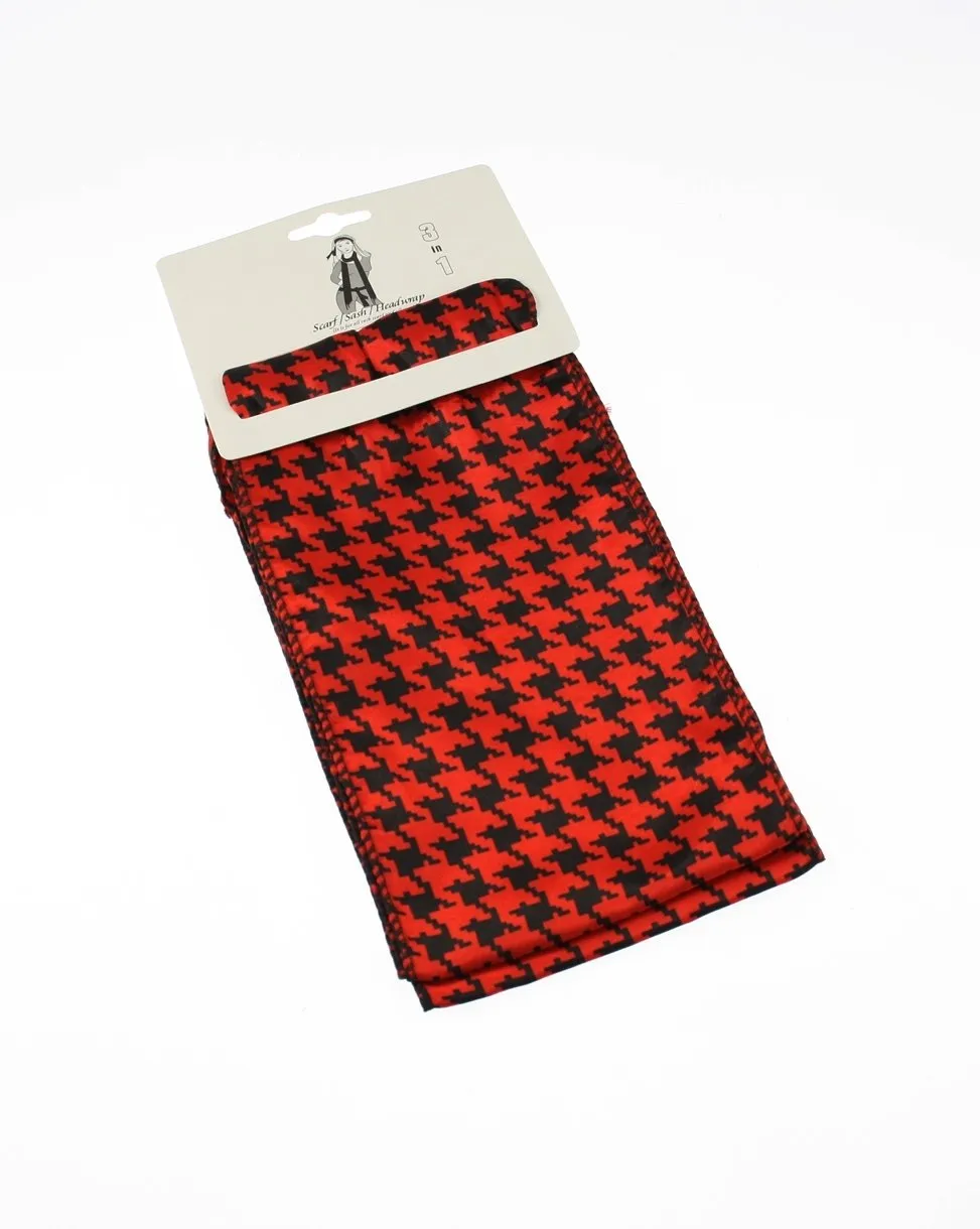 Dogtooth Print Sash (3 in 1)