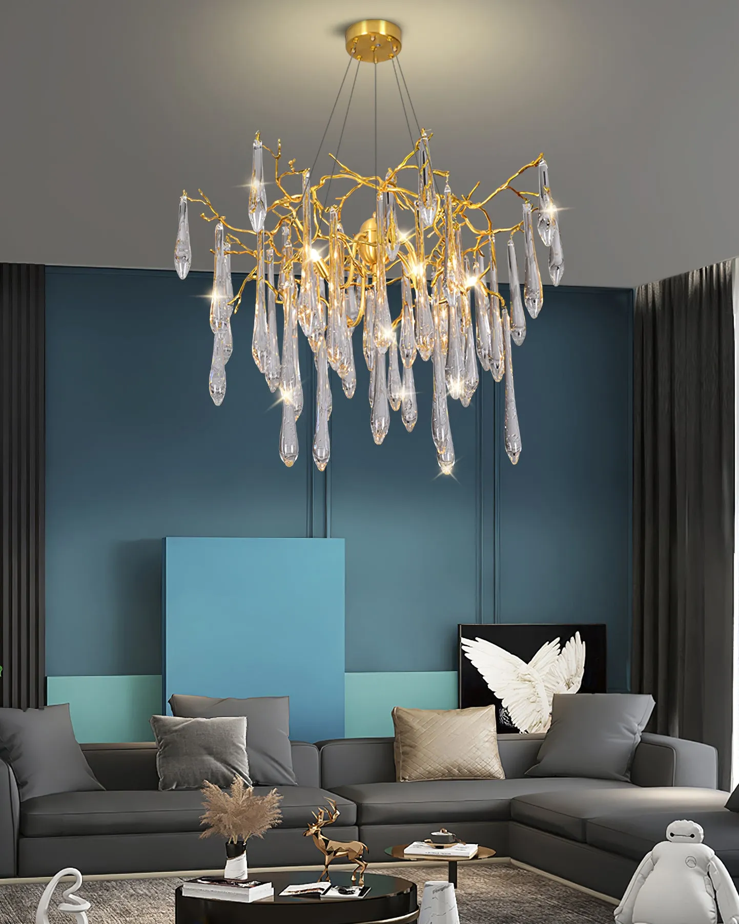 Icicle Crystal Chandelier