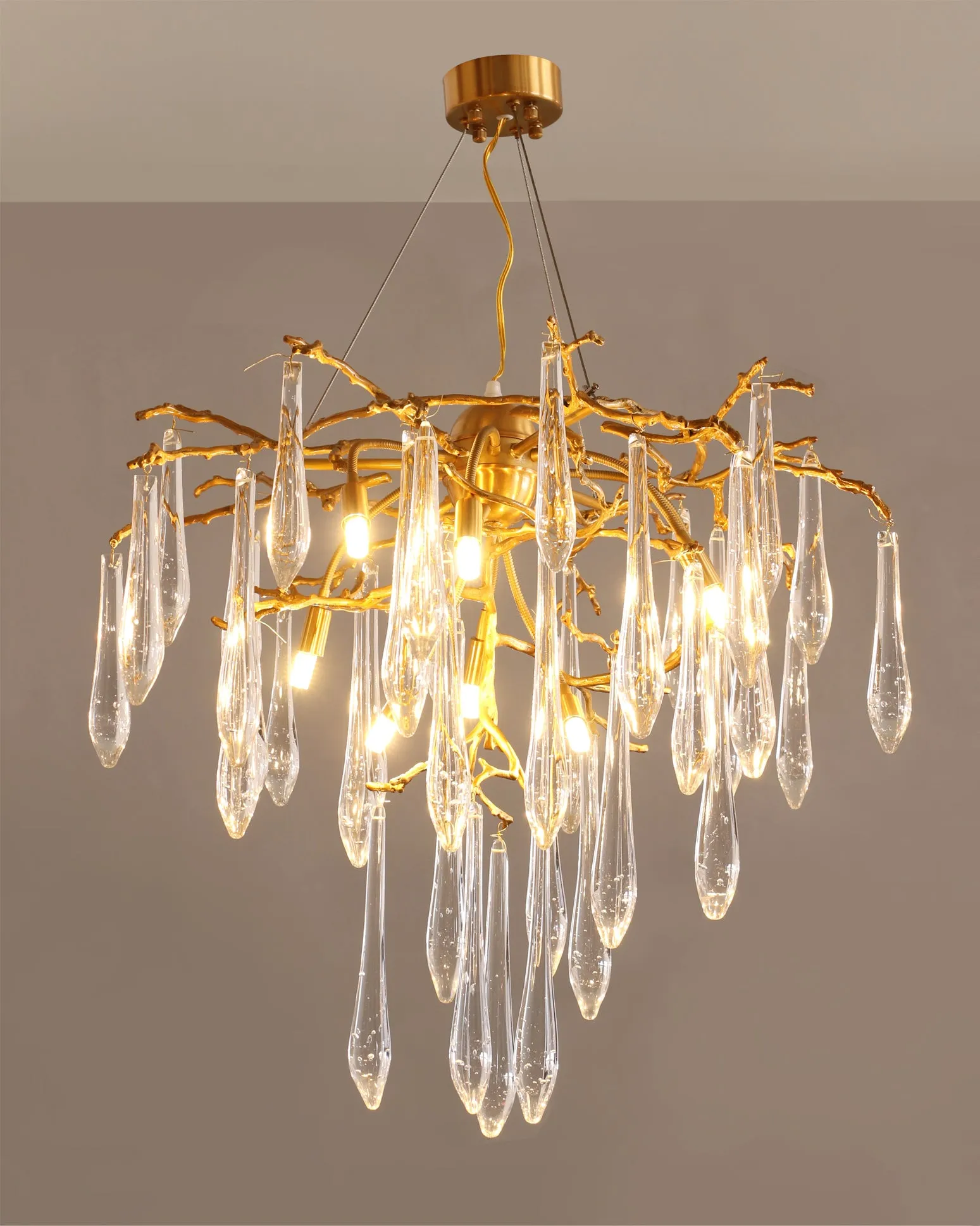 Icicle Crystal Chandelier