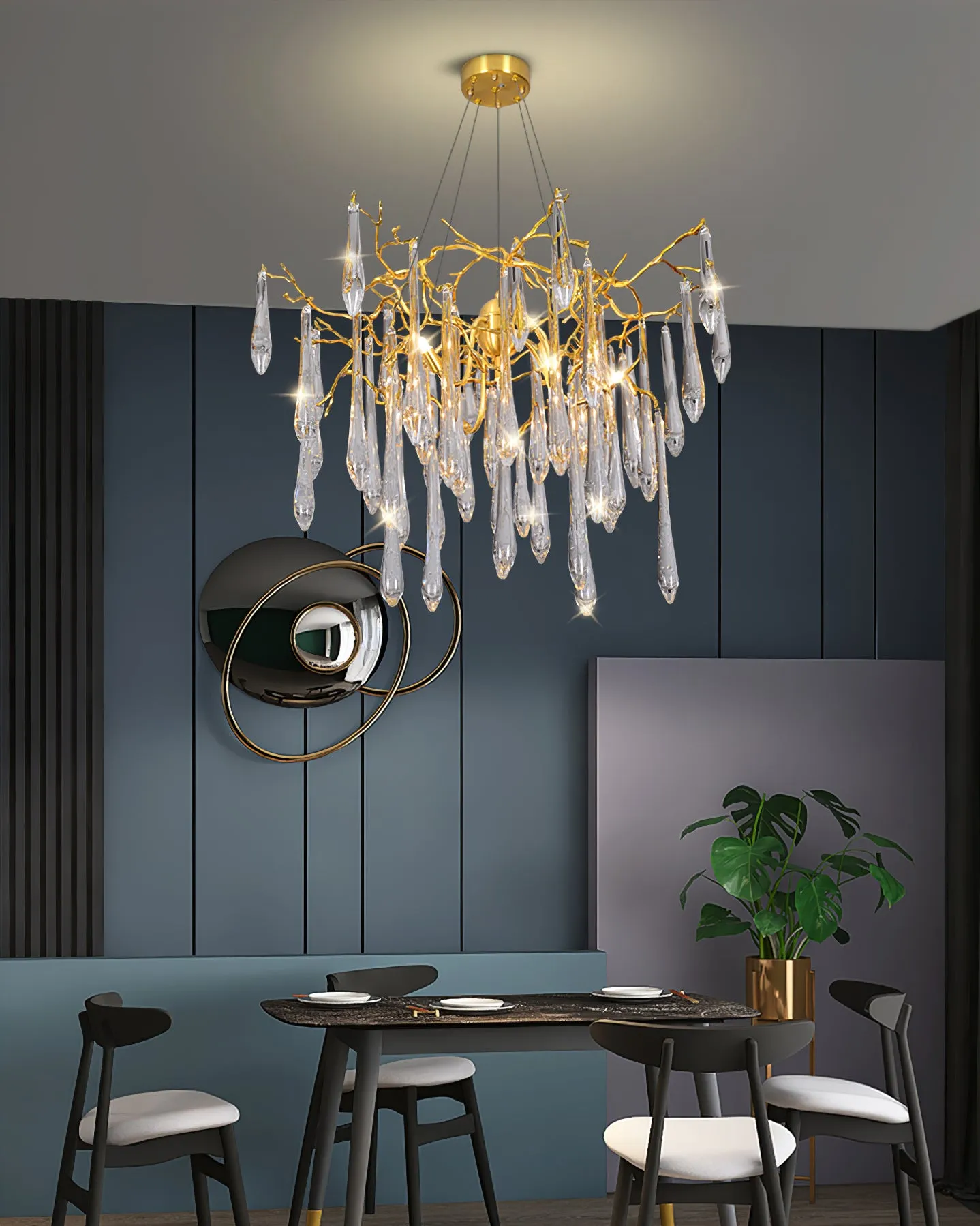 Icicle Crystal Chandelier