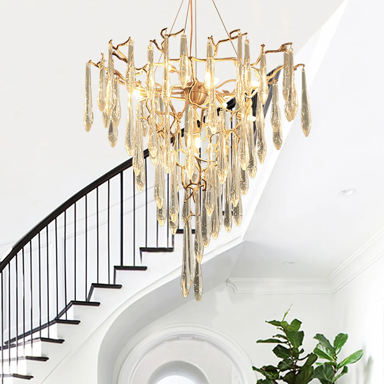 Icicle Crystal Chandelier