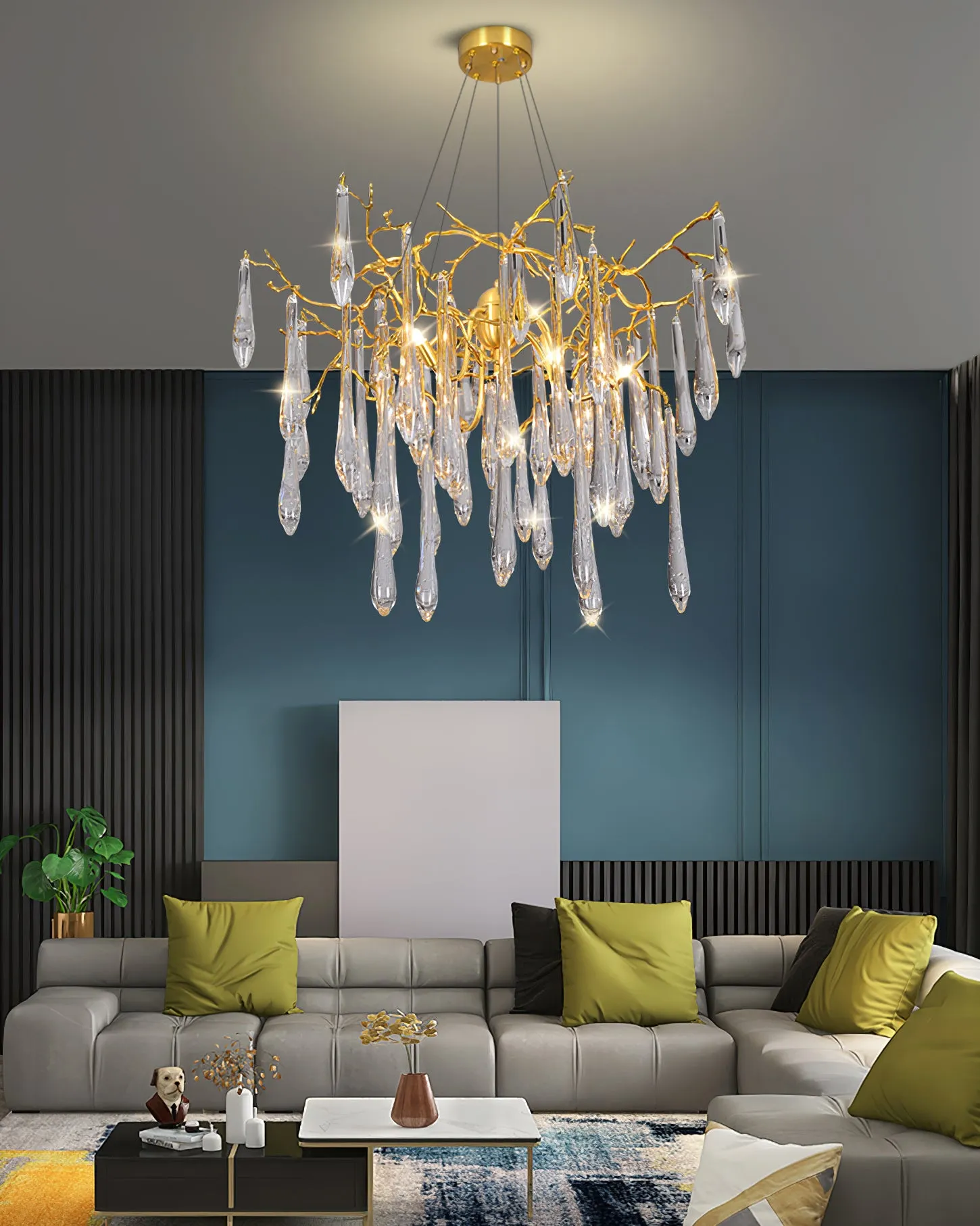 Icicle Crystal Chandelier