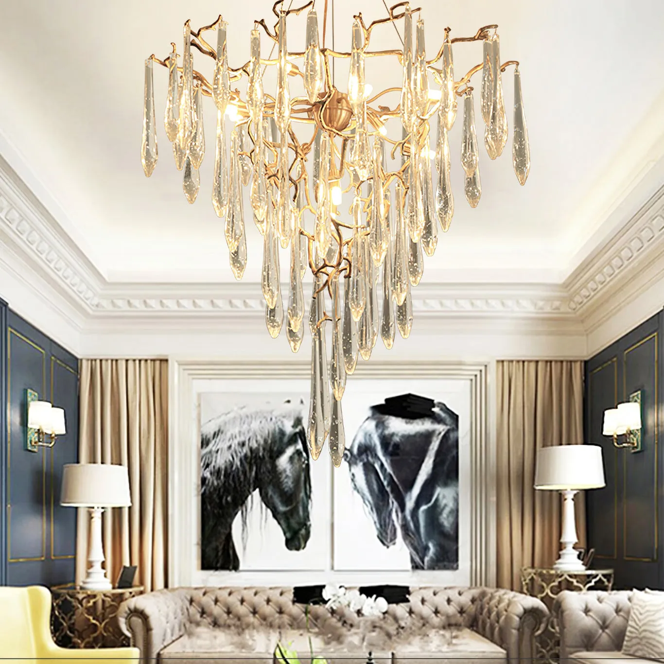 Icicle Crystal Chandelier