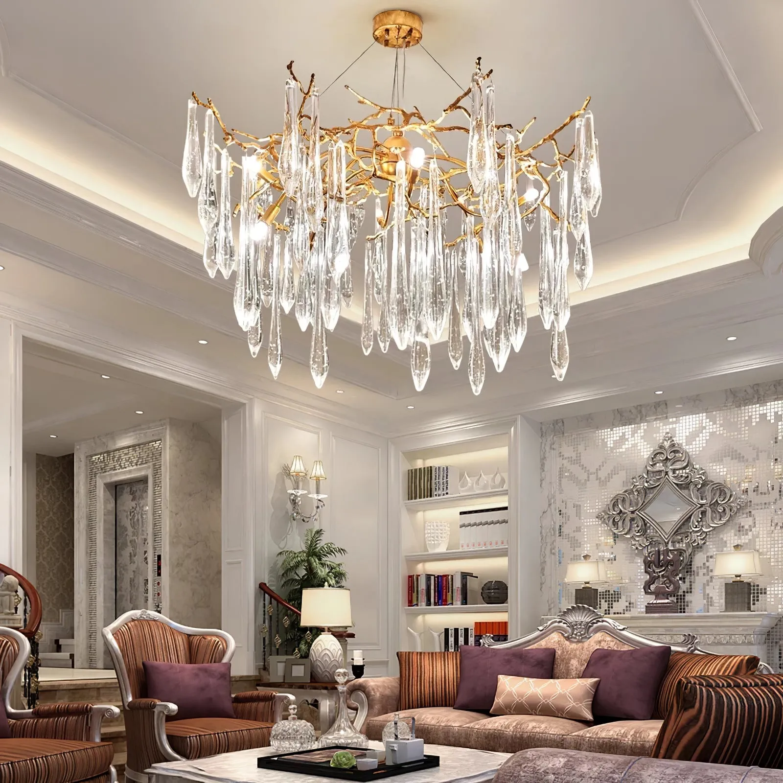 Icicle Crystal Chandelier