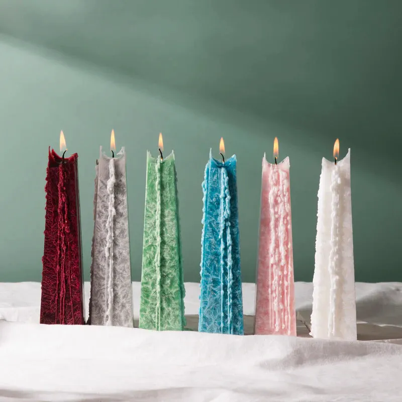 Living Light Mini icicle Candles WHITE LILY