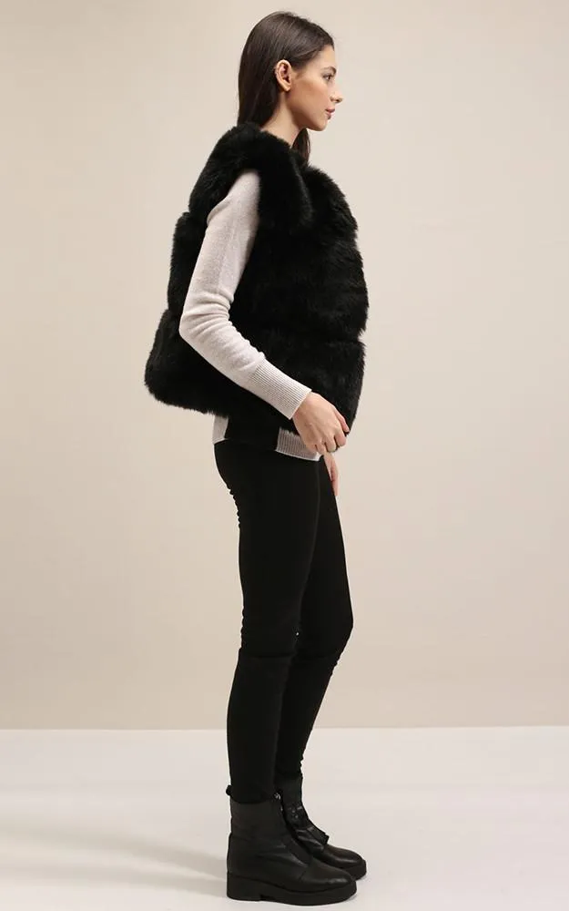 MSF2003 Faux Fur Short Vest