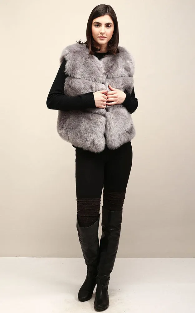 MSF2003 Faux Fur Short Vest