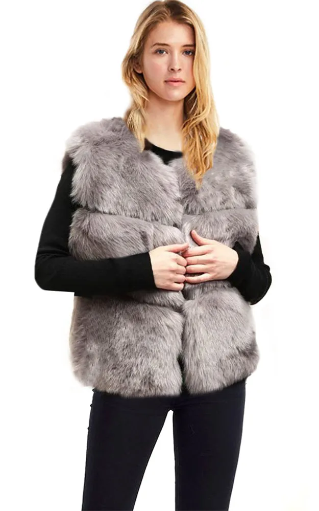 MSF2003 Faux Fur Short Vest