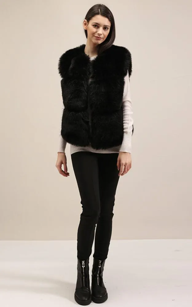 MSF2003 Faux Fur Short Vest