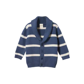 Nature Baby Benji Jacket - Vintage Indigo/Oatmeal Marl Stripe