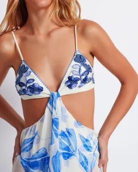 Nightflower Embroidered Beach Dress