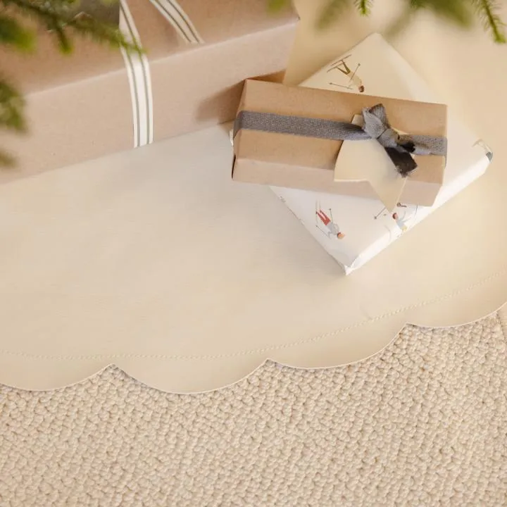 Tree Skirt, Ivory Scallop