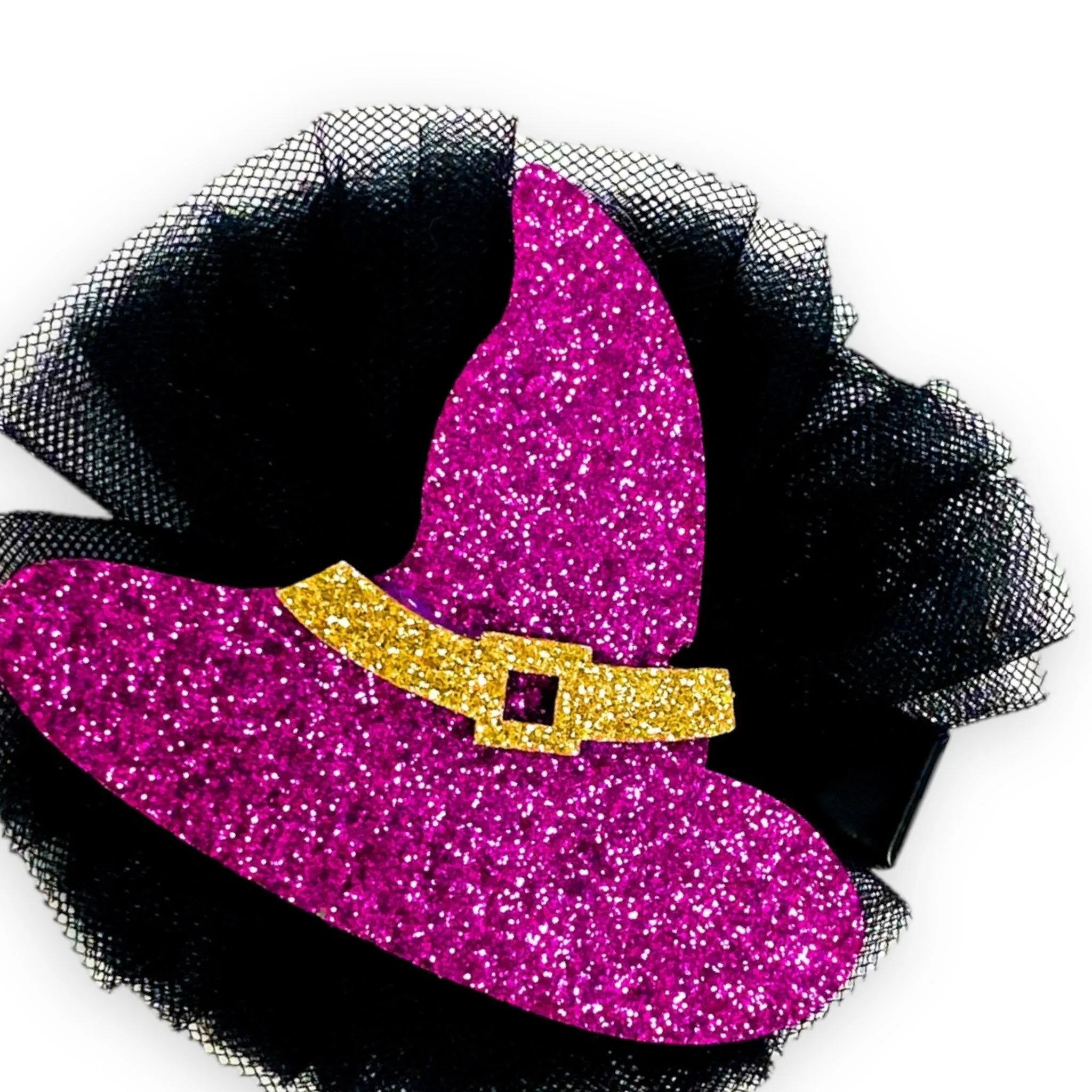Tulle Witch Hat Clip
