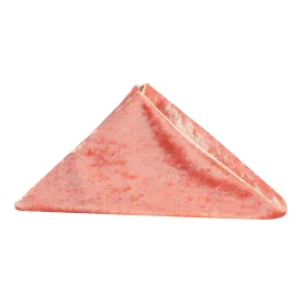 Velvet 20"x20" Linen Napkin - Coral