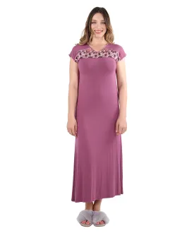 Women's Enchanted Romance Floral Accent Embroidered Nightgown